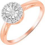 Золотое кольцо с бриллиантами, 1703371
