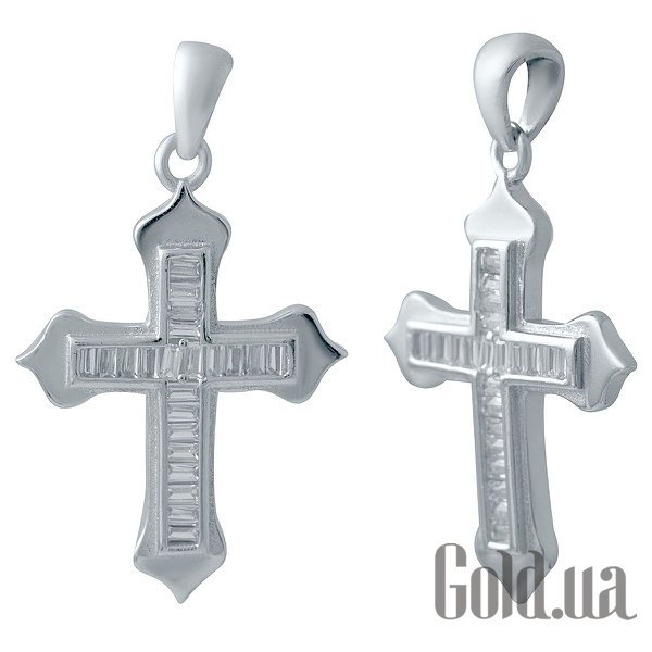 

Кулон-крестик Fresh Jewelry, Серебряный кулон с куб. циркониями