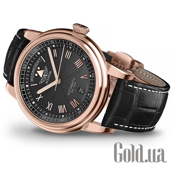 Швейцарський годинник Aviator Чоловічий годинник Douglas Day Date V.3.35.2.275.4
