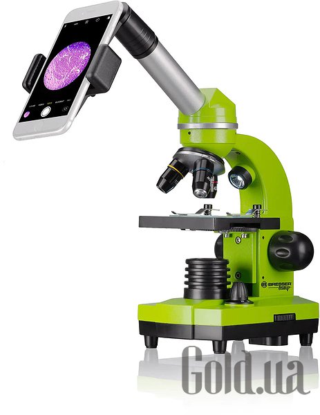 

Микроскоп Bresser, Микроскоп Junior Biolux SEL 40x-1600x Green з адаптером для смартфона