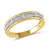 Золотое обручальное кольцо с бриллиантами, 207051