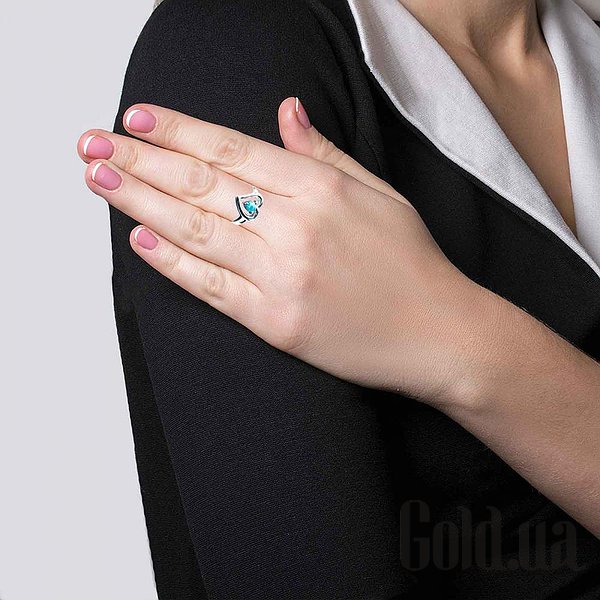 

Кольцо Lurie Jewelry, Серебряное кольцо с опалом, 18