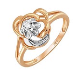 Женское золотое кольцо с бриллиантами, 1540812