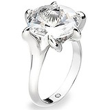 Hot diamonds Женское серебряное кольцо с бриллиантом и кристаллом Swarovski, 1553868