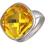 SOKOLOV Женское серебряное кольцо с кристаллом Swarovski, 1620940