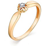 Золотое кольцо с бриллиантом, 1633484