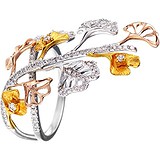 Женское золотое кольцо с бриллиантами, 1661644
