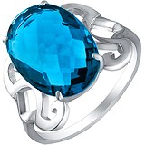 Женское серебряное кольцо с топазом, 1672652