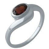 Женское серебряное кольцо с гранатом, 1701580