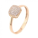 Золота каблучка з куб. цирконіями, 1726156