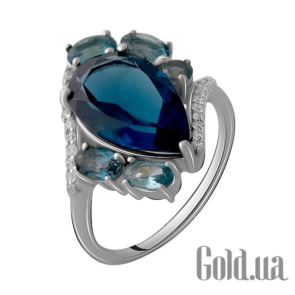 

Женские кольца Fresh Jewelry, Женское серебряное кольцо с куб. циркониями и топазами, 18.5