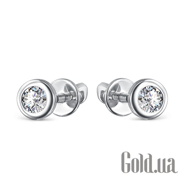 

Серьги-гвоздики Lurie Jewelry, Золотые серьги с бриллиантами