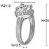 Серебряное кольцо с куб. циркониями - фото 2
