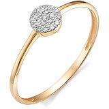 Золотое кольцо с бриллиантами, 1602765