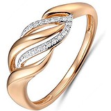 Женское золотое кольцо с бриллиантами, 1603021