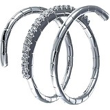Женское серебряное кольцо с куб. циркониями, 1609933