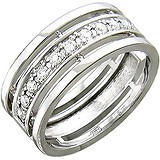 Золотое обручальное кольцо с бриллиантами, 1613005