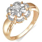 Женское золотое кольцо с бриллиантами, 1627341