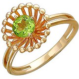Женское золотое кольцо с хризолитом, 1654733