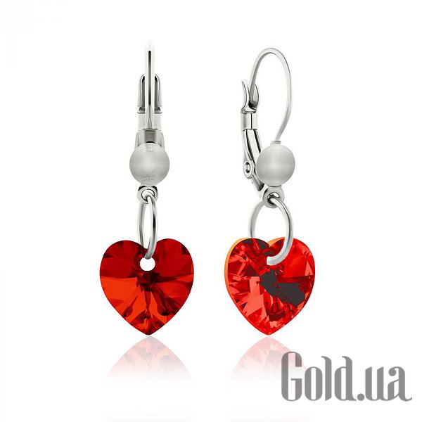 

Серьги с подвесками Kobi, Стальной, Серьги с кристаллами Swarovski