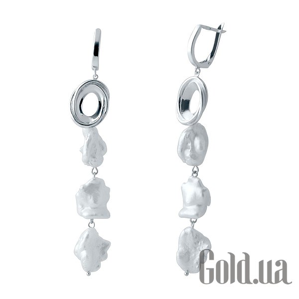 

Серьги с подвесками Fresh Jewelry, Серебряные серьги с культив. жемчугом