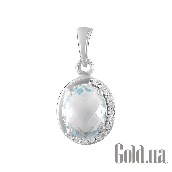 

Женские кулоны Fresh Jewelry, Серебряный кулон с куб. циркониями и топазом