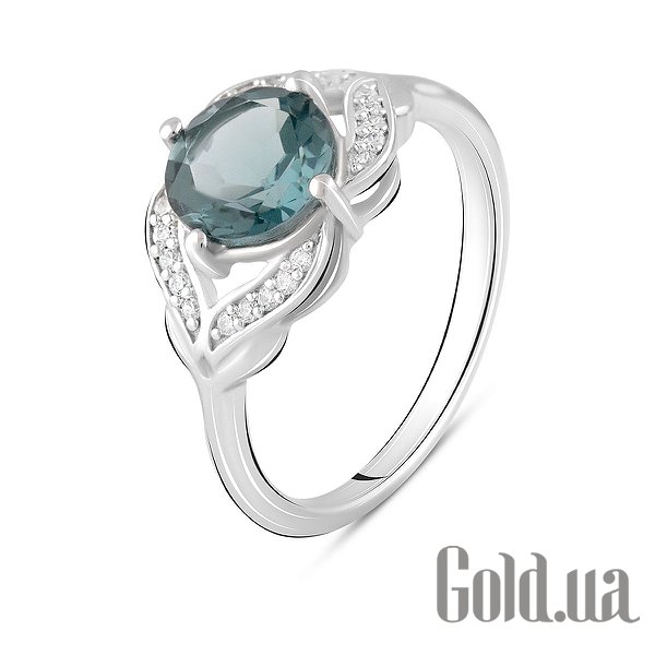 

Женские кольца Fresh Jewelry, Женское серебряное кольцо с куб. циркониями и топазом, 18