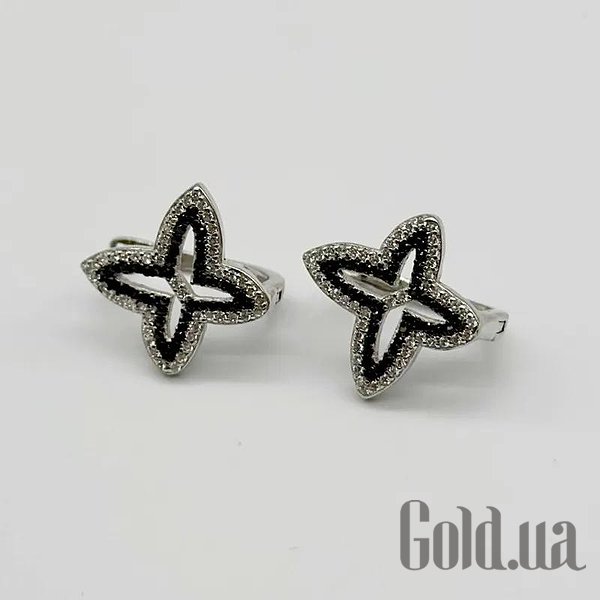 

Серьги Silvex925, Серебряные серьги с куб. циркониями