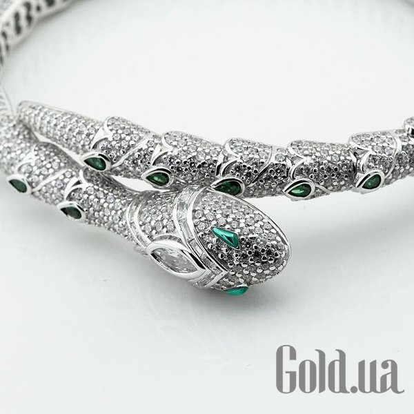 Женский серебряный браслет с куб. циркониями DIA3501746 – изображение 2