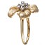 Женское золотое кольцо с белыми сапфирами - фото 3