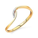Женское золотое кольцо с бриллиантами, 1513422