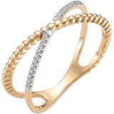 Женское золотое кольцо с бриллиантами, 1556174