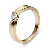 Золотое кольцо с куб. цирконием, 1604558