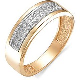 Золотое обручальное кольцо с бриллиантами, 1606094