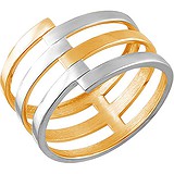 Женское серебряное кольцо в позолоте, 1607374