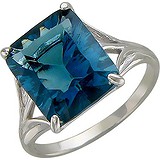 Женское серебряное кольцо с топазом, 1613518