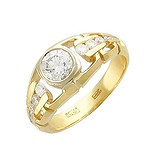 Женское золотое кольцо с бриллиантами, 1619662