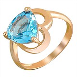 Женское золотое кольцо с топазом, 1658830