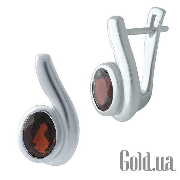 

Серьги Fresh Jewelry, Серебряные серьги с гранатами