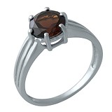 Купить Женское серебряное кольцо с гранатом (2002758) ,цена 1604 грн., в каталоге Gold.ua