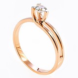 Золотое кольцо с бриллиантом, 1765070