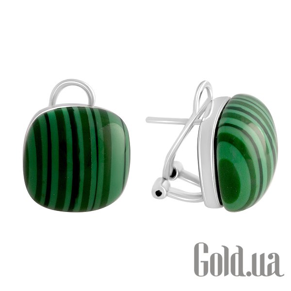 

Серьги Fresh Jewelry, Серебряные серьги с малахитами