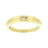 Золотое обручальное кольцо с бриллиантом, 1776334
