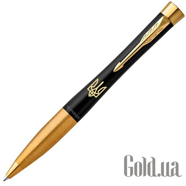 Ручка Parker Кулькова ручка Urban 17 UKRAINE Muted Black GT BP Тризуб 30035_T001y