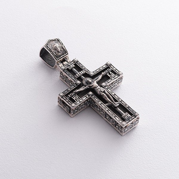 Серебряный кулон с эбеновым деревом