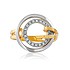 Женское золотое кольцо с  куб. циркониями - фото 2