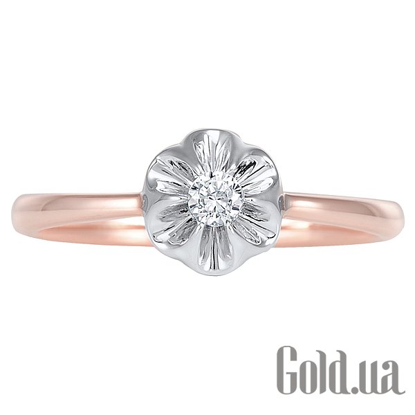 Обручка Lurie Jewelry Золота каблучка з діамантом, 17