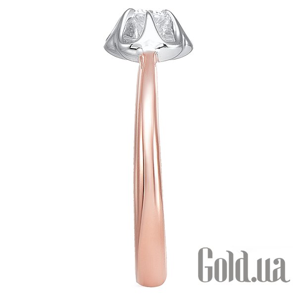 Обручка Lurie Jewelry Золота каблучка з діамантом, 17