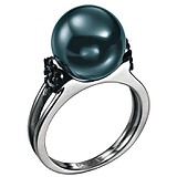 Armani Женское серебряное кольцо с искусственным жемчугом, 074958