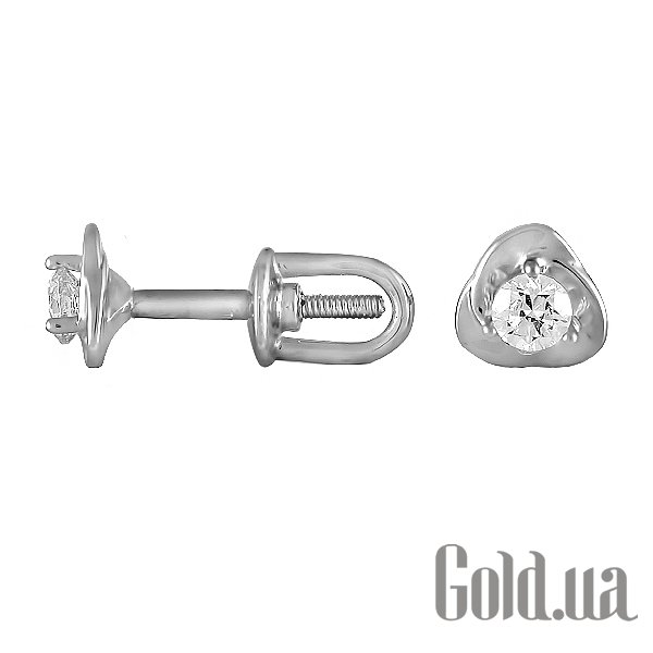 

Серьги-гвоздики Украина, Золотые серьги с куб.циркониями